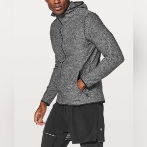 Lululemon Surge Warm Full Zip Heathered Black XXL